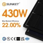 430W Bifacial Solar Panel – High Efficiency 16BB 182mm Dual Glass PV Module - Image 3
